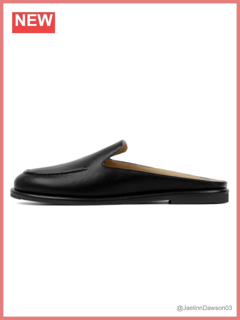 Faux Leather Slip On Mules for Women Rounded Toe Low Heel Loafers
